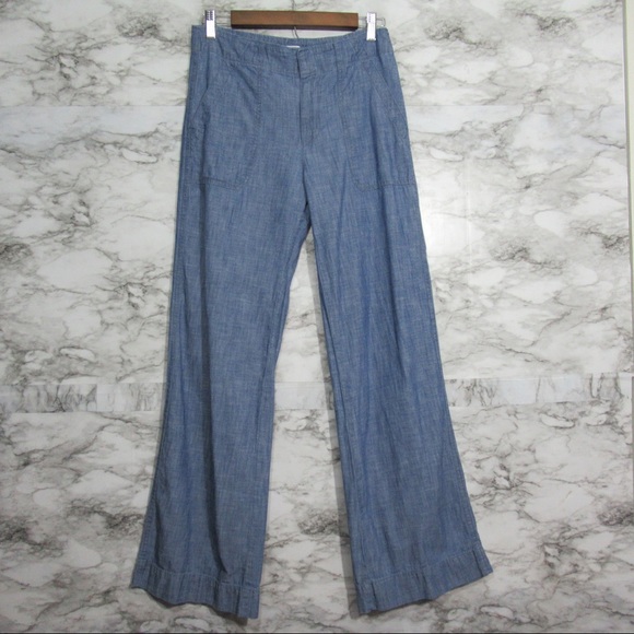 GAP Pants - Gap Wide Leg Chambray Pants Size 2